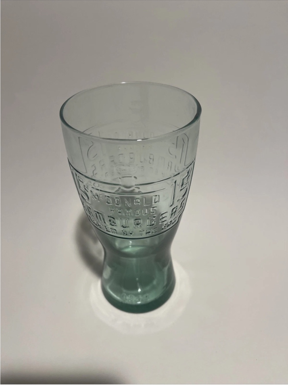 Vintage McDonald’s Collector Glasses Set 1948 & 1955 Speedee Green & Plum Tint